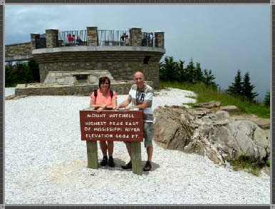 Mount Mitchell Gipfel 6684 feet