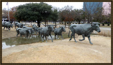 Cattle Drive Statuen