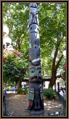 Totempfahl am Pioneer Square