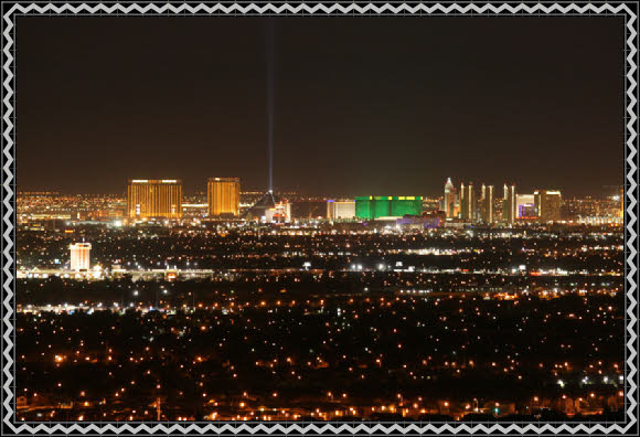 Blick auf Las Vegas vom Frenchman Mountain