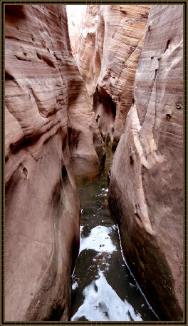 Eingang Zebra Canyon unter Wasser