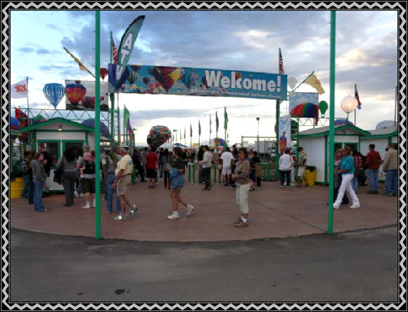 Eingang Balloon Fiesta