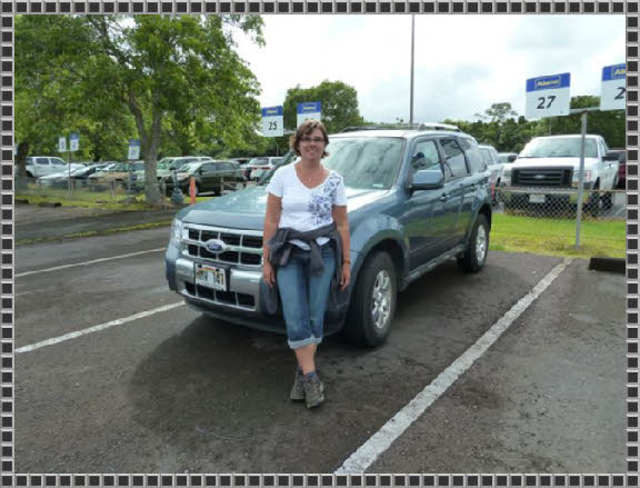 Doris und der Ford Explorer von Alamo