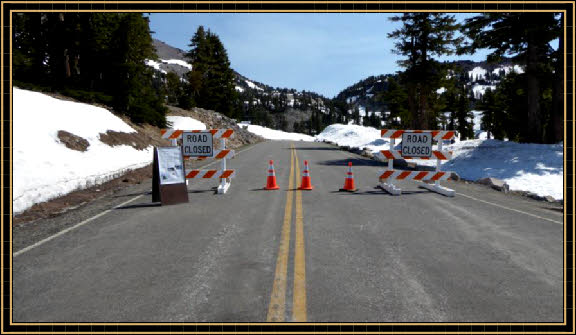 Road Closed - Scenic Byway 