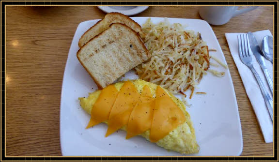 Frühstück bei "The In Place" in Forks