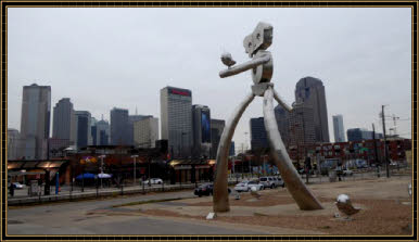 Traveling Man Sculpture