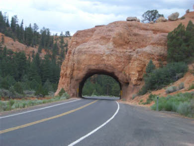 Tunnel am Red Canyon