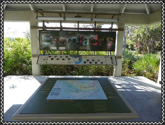 Infotafel am Ernest Coe Visitor Center
