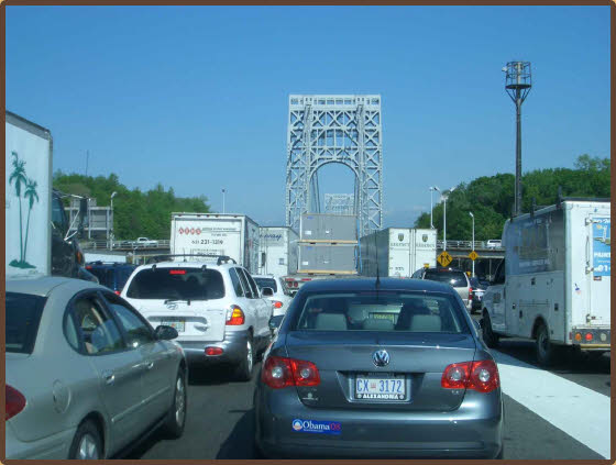Vor der George Washington Bridge