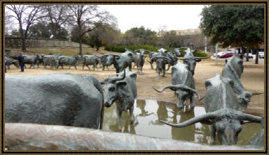 Cattle Drive Statuen